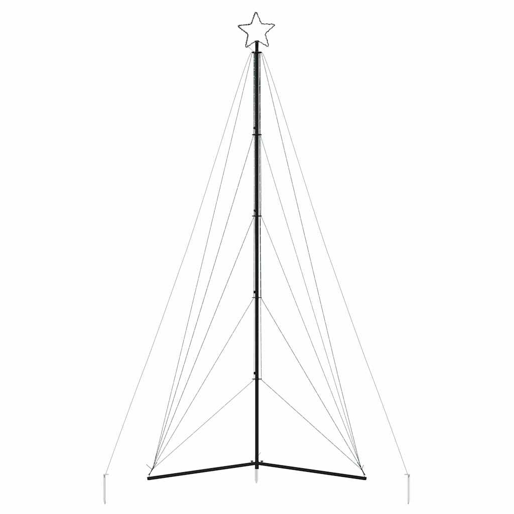 LED-juletræ 615 LED'er 404,5 cm koldt hvidt lys