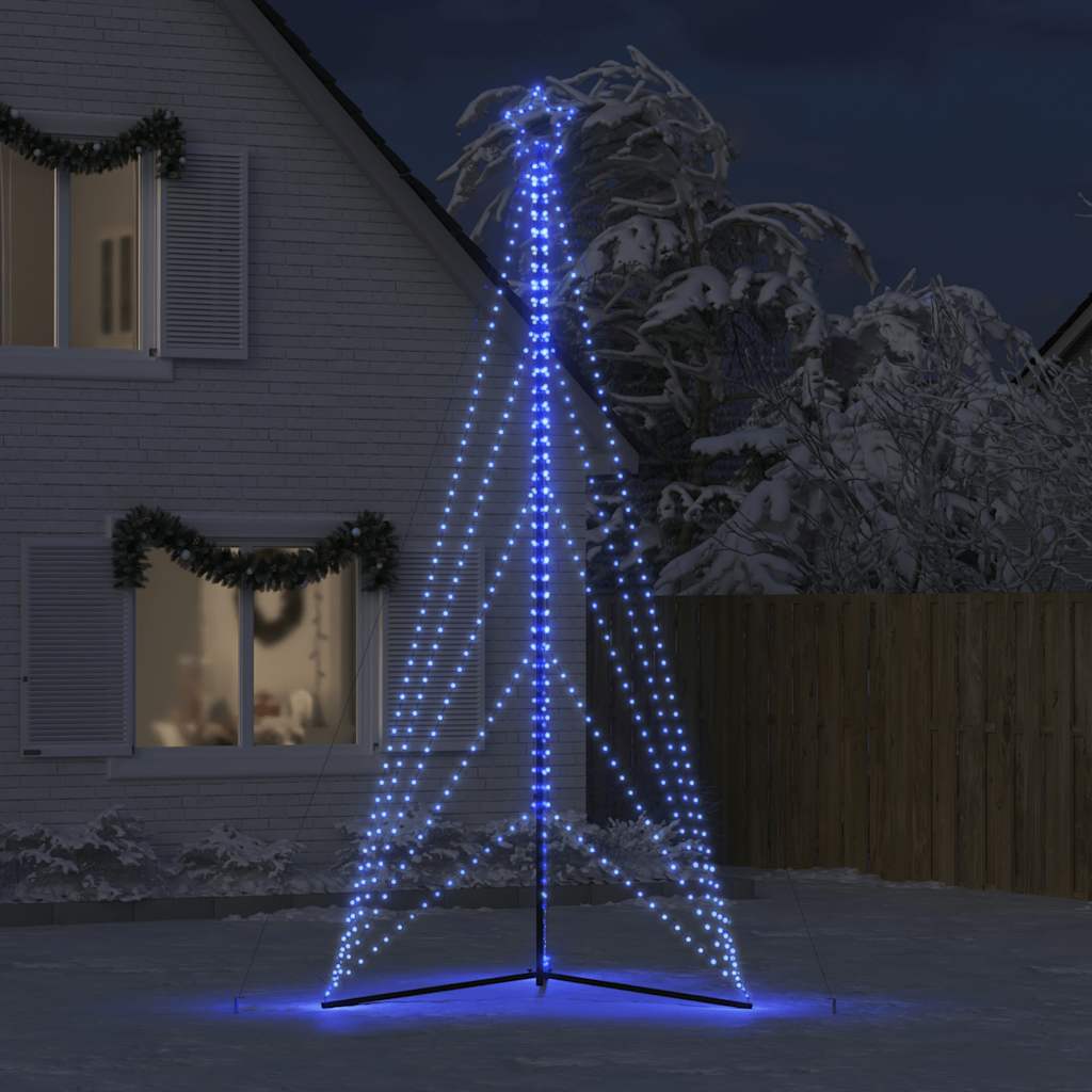 LED-juletræ 615 LED'er 404,5 cm blåt lys