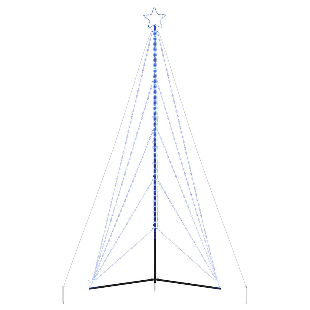 LED-juletræ 615 LED'er 404,5 cm blåt lys
