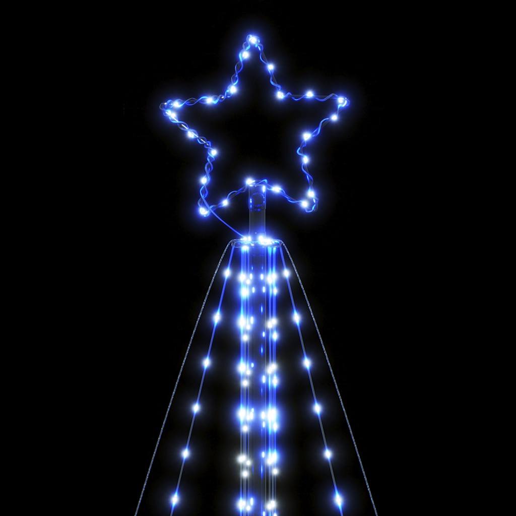 LED-juletræ 615 LED'er 404,5 cm blåt lys