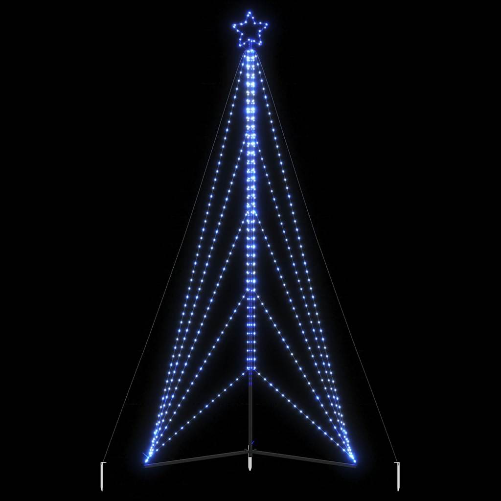 LED-juletræ 615 LED'er 404,5 cm blåt lys