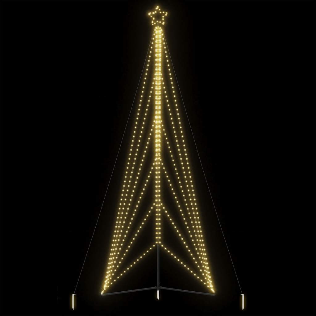 LED-juletræ 861 LED'er 478 cm varmt hvidt lys