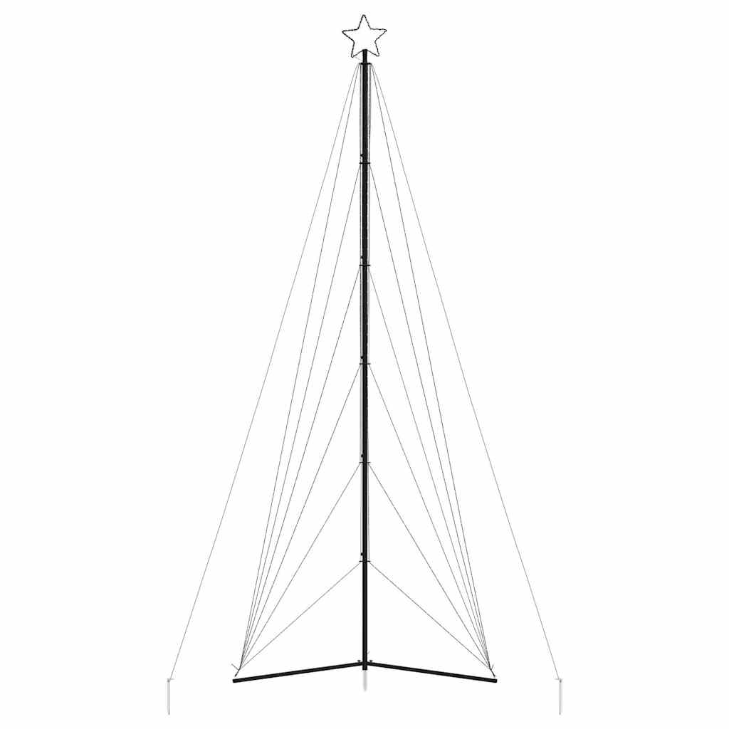 LED-juletræ 861 LED'er 478 cm koldt hvidt lys