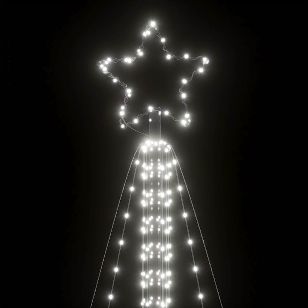 LED-juletræ 861 LED'er 478 cm koldt hvidt lys