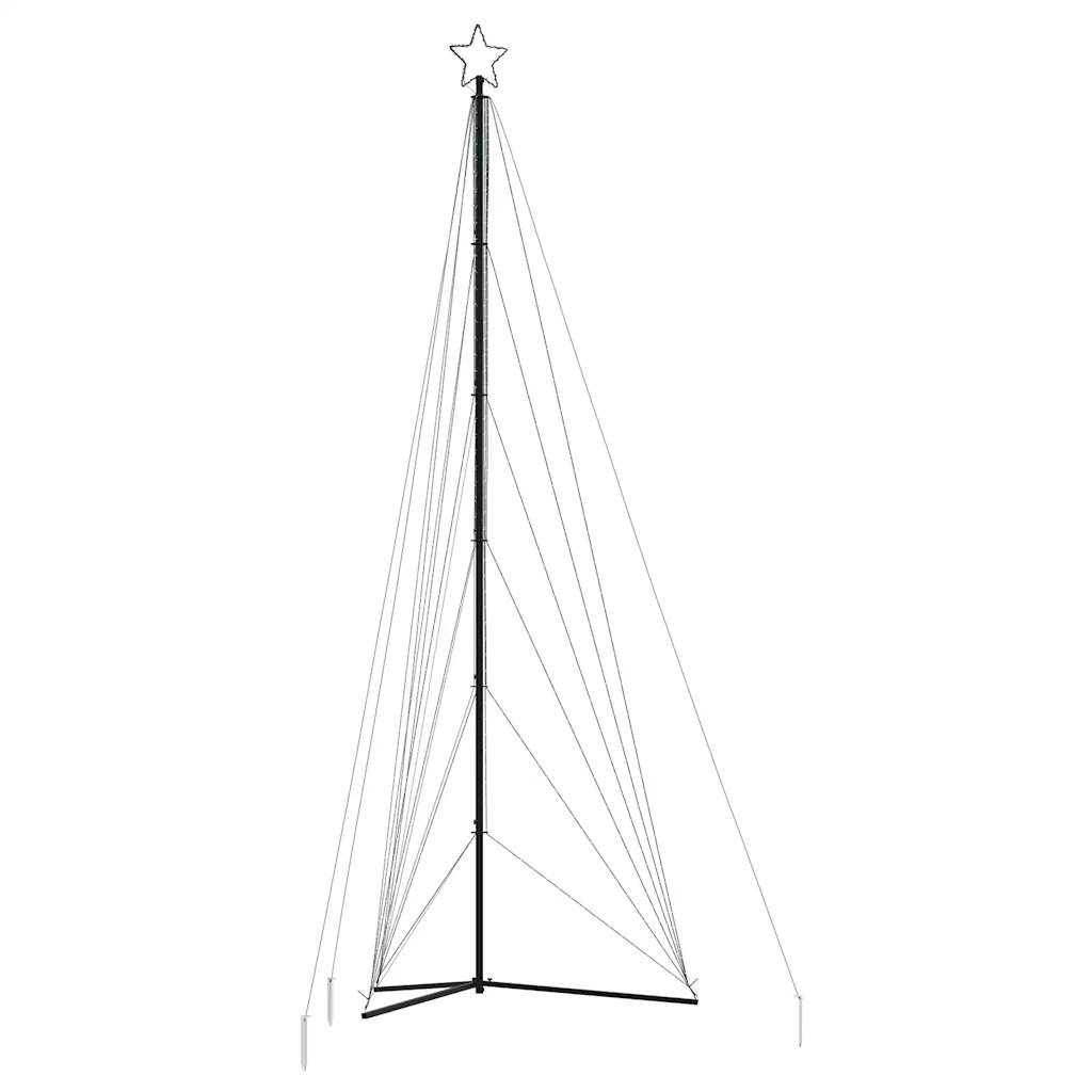 LED-juletræ 861 LED'er 478 cm farverigt lys