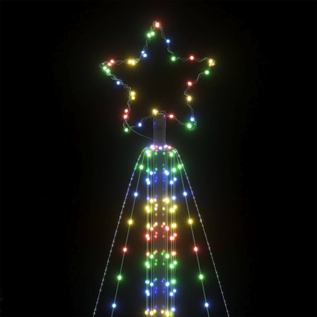 LED-juletræ 861 LED'er 478 cm farverigt lys