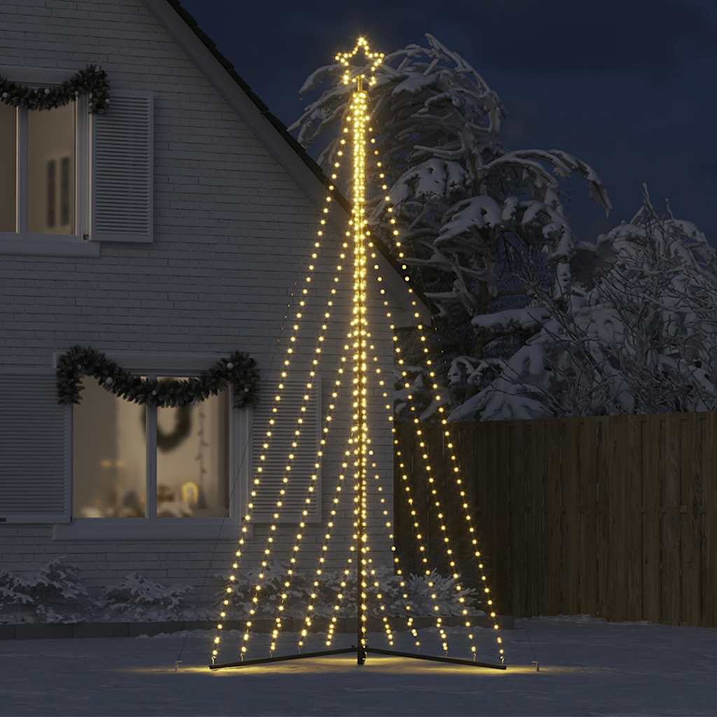 LED-juletræ 570 LED'er 399 cm varmt hvidt lys