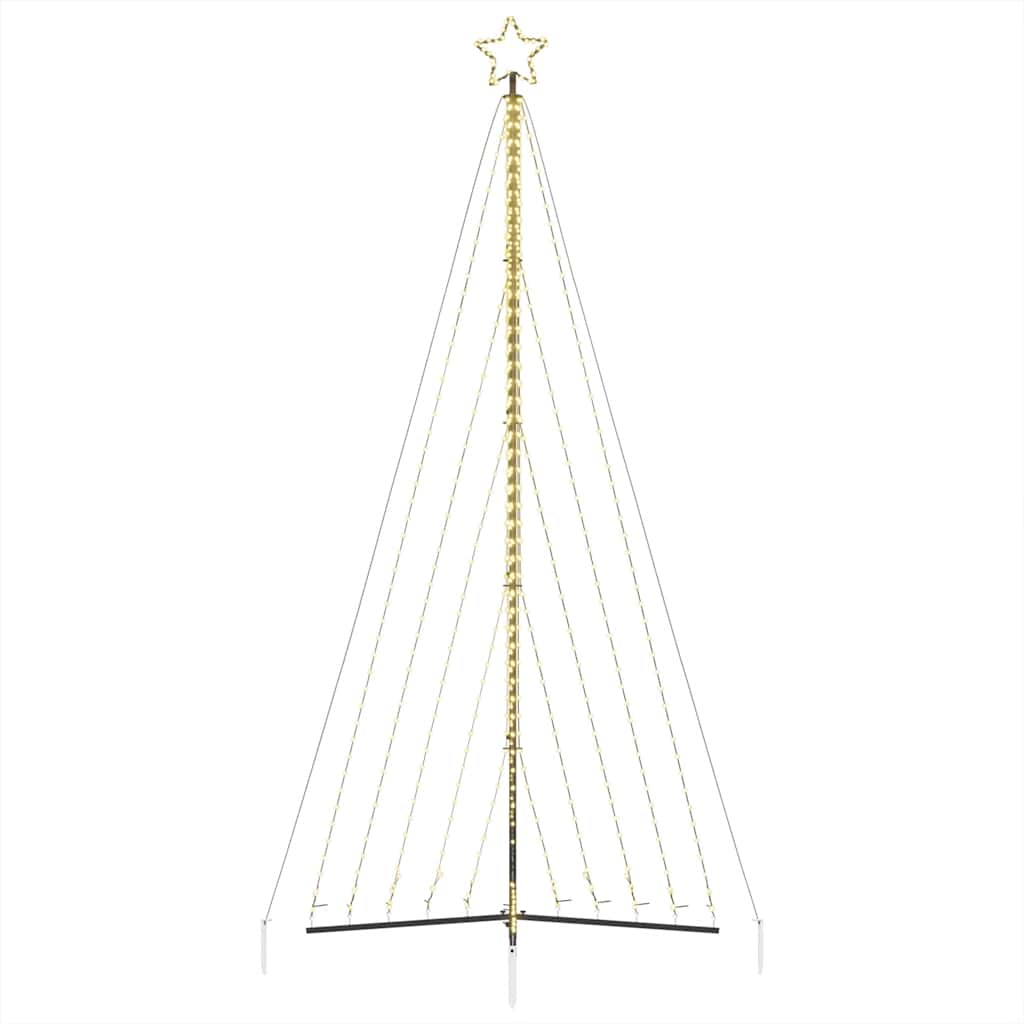 LED-juletræ 570 LED'er 399 cm varmt hvidt lys