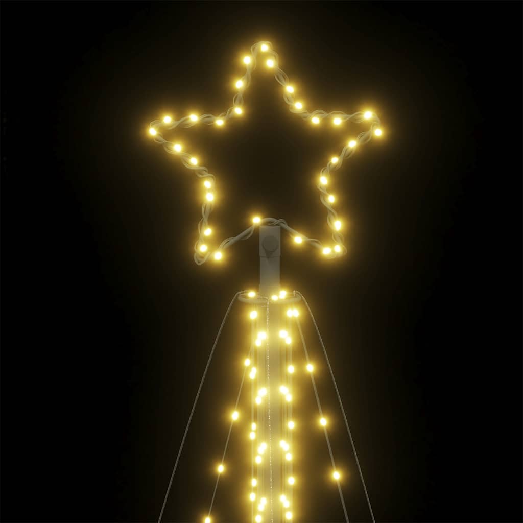 LED-juletræ 570 LED'er 399 cm varmt hvidt lys