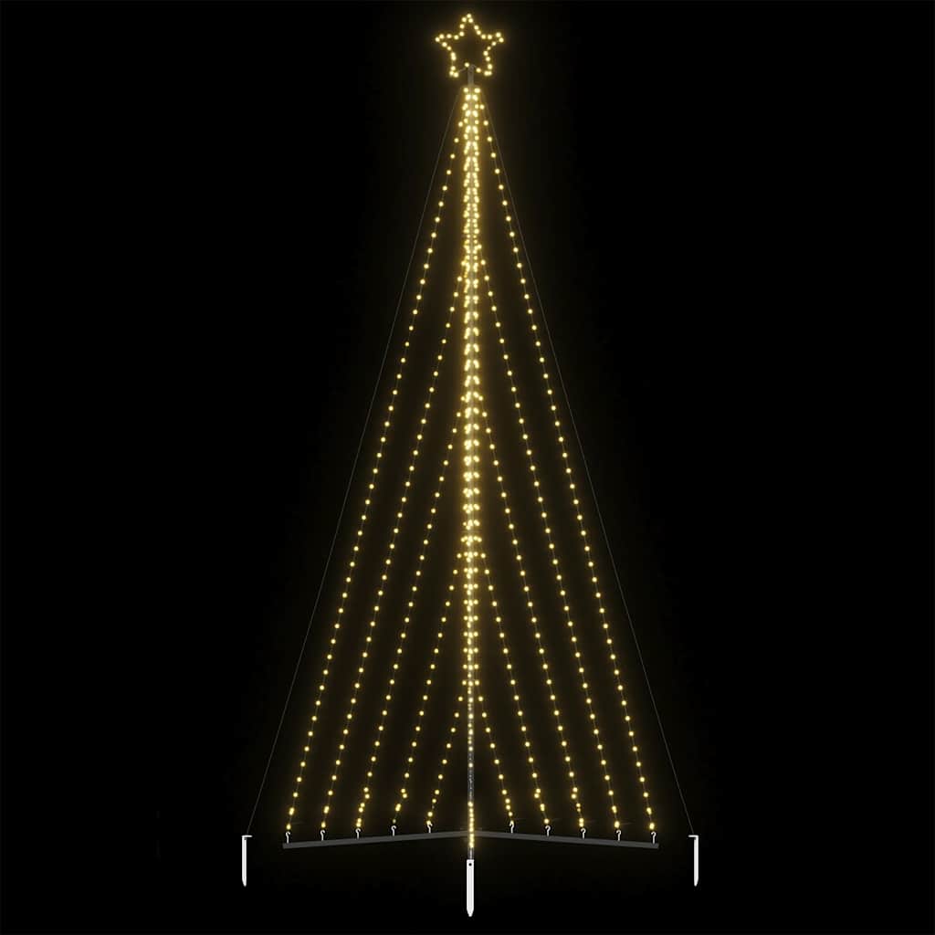 LED-juletræ 570 LED'er 399 cm varmt hvidt lys