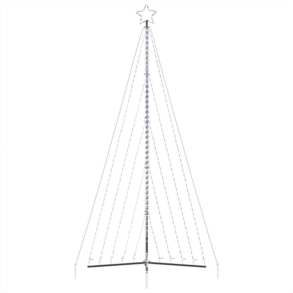 LED-juletræ 570 LED'er 399 cm koldt hvidt lys