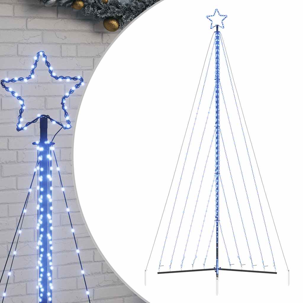 LED-juletræ 570 LED'er 399 cm blåt lys