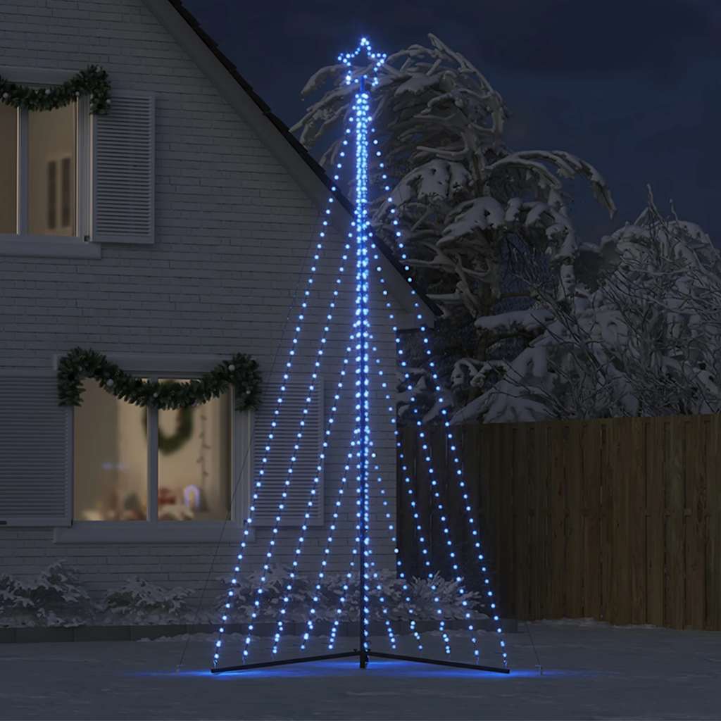 LED-juletræ 570 LED'er 399 cm blåt lys