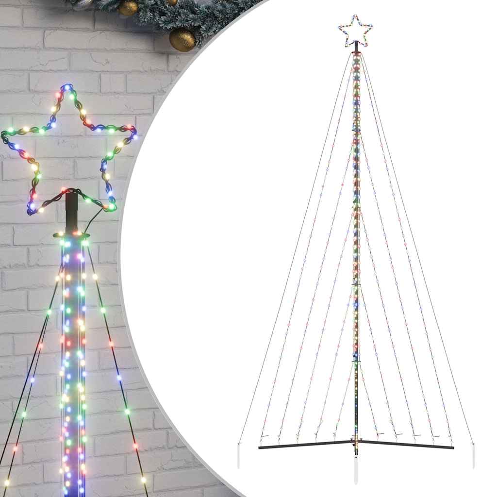 LED-juletræ 570 LED'er 399 cm flerfarvet lys