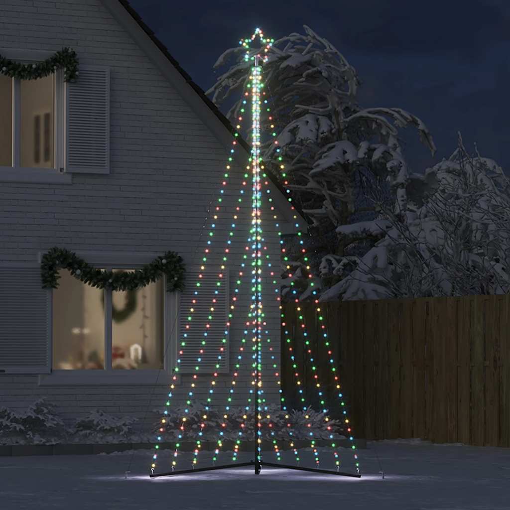 LED-juletræ 570 LED'er 399 cm flerfarvet lys