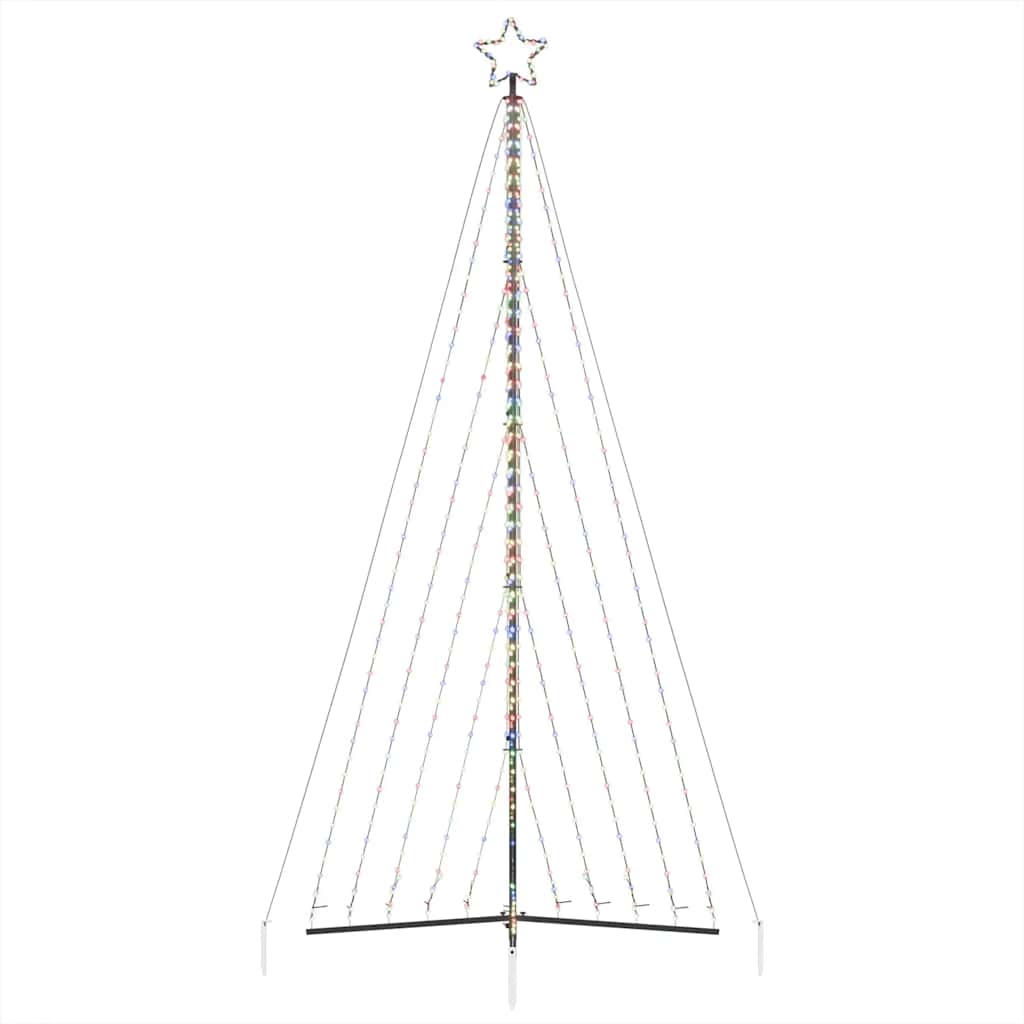LED-juletræ 570 LED'er 399 cm flerfarvet lys
