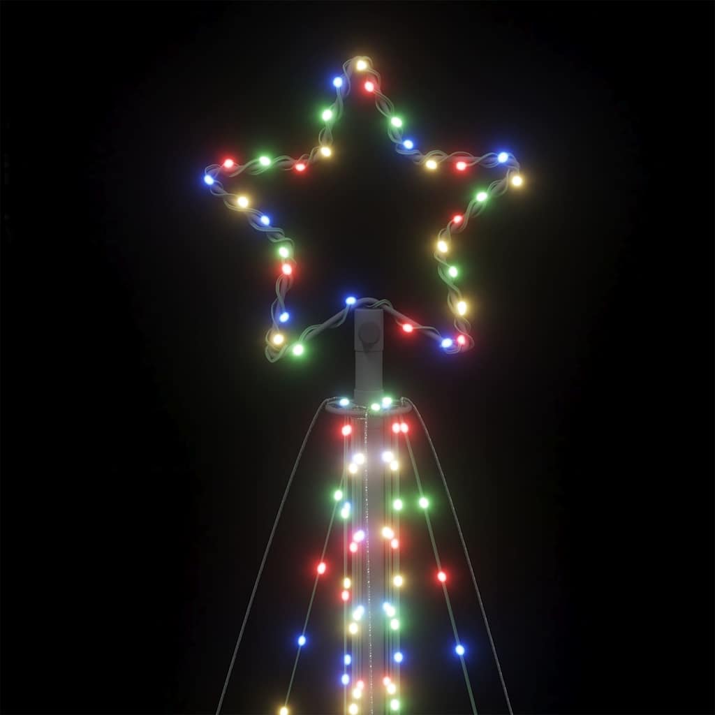 LED-juletræ 570 LED'er 399 cm flerfarvet lys