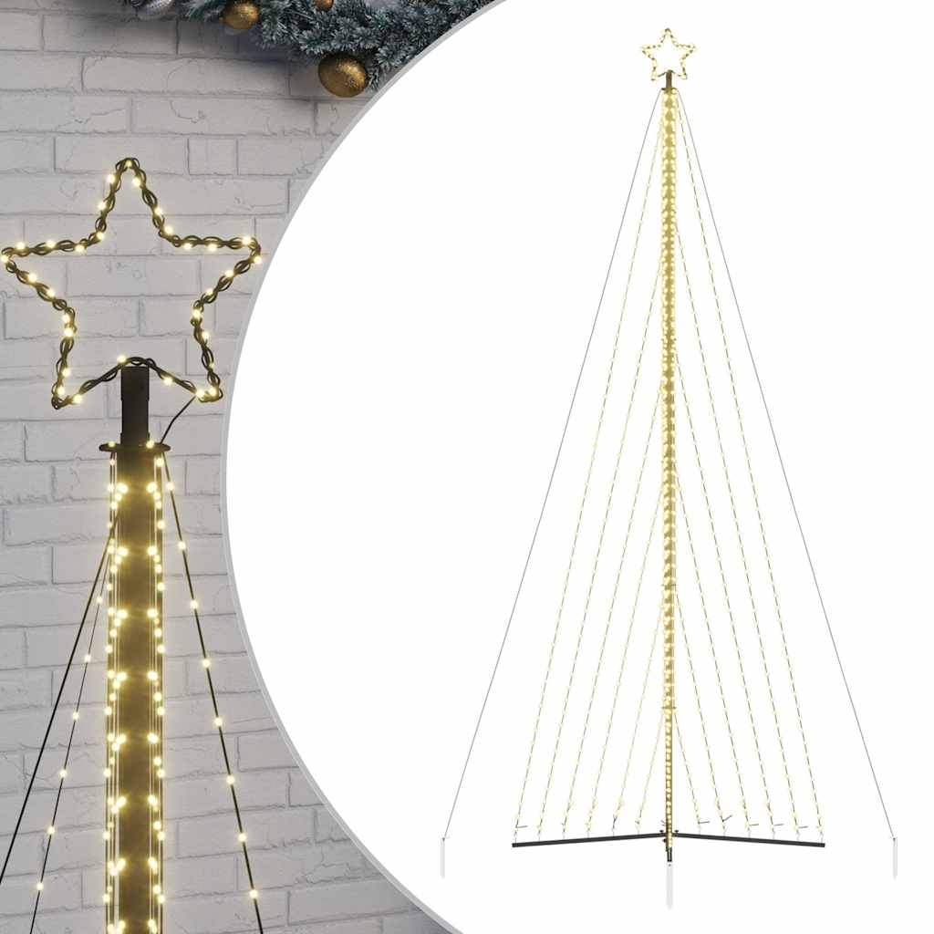 LED-juletræ 789 LED'er 476 cm varmt hvidt lys