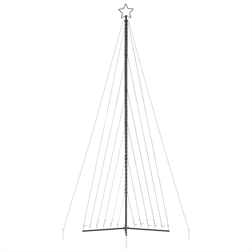 LED-juletræ 789 LED'er 476 cm koldt hvidt lys
