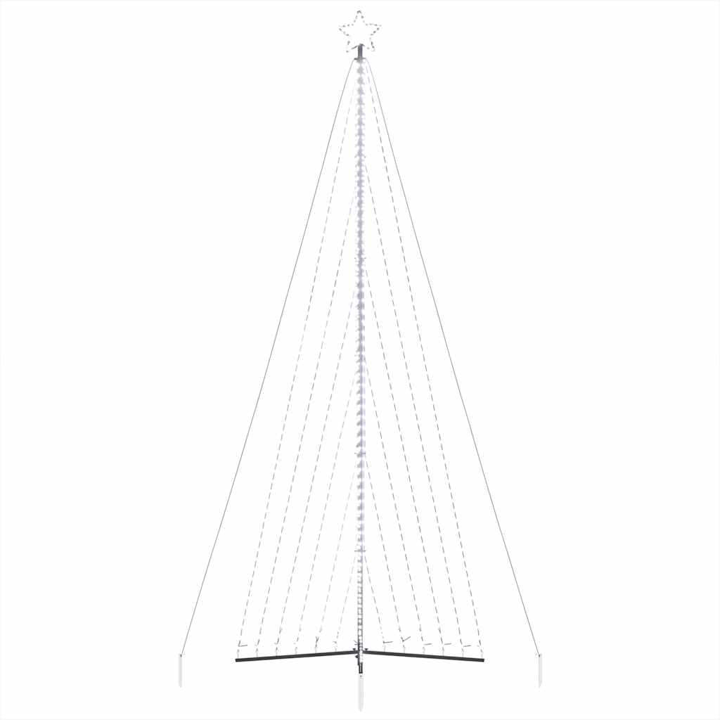 LED-juletræ 789 LED'er 476 cm koldt hvidt lys