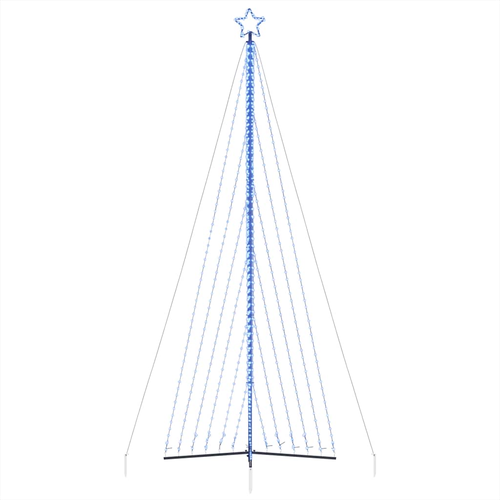 LED-juletræ 789 LED'er 476 cm blåt lys