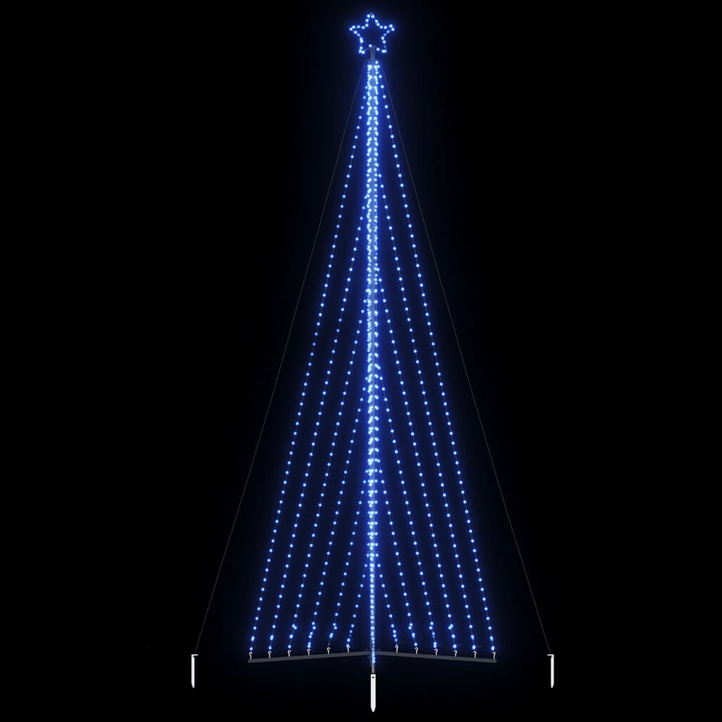 LED-juletræ 789 LED'er 476 cm blåt lys