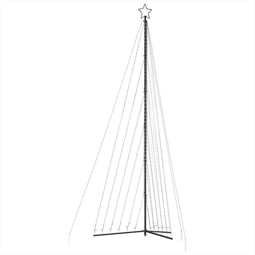 LED-juletræ 789 LED'er 476 cm farverigt lys