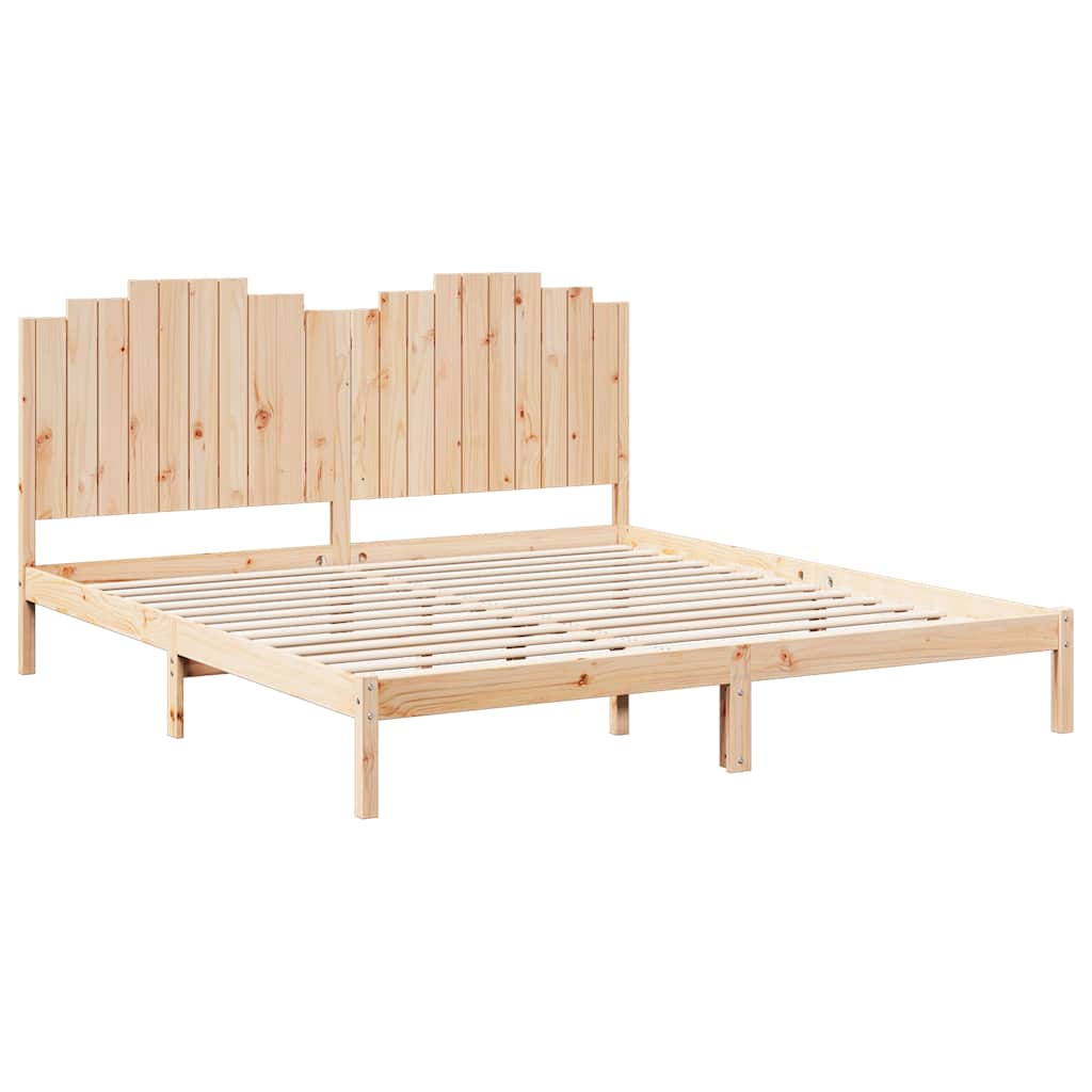 ekstra lang sengeramme uden madras 200x220 cm massivt træ