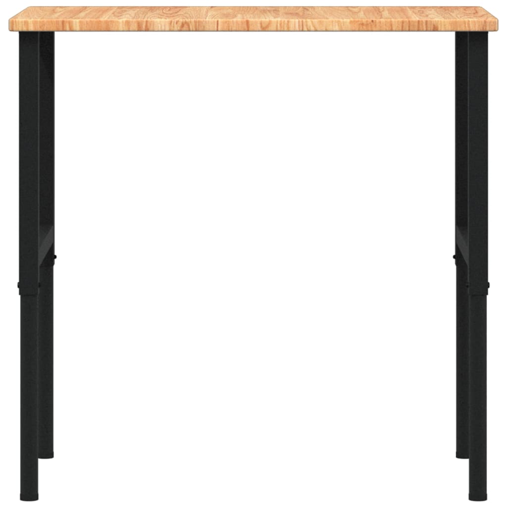 arbejdsbænk 100x60x(71,5-98) cm massivt egetræ rektangulær