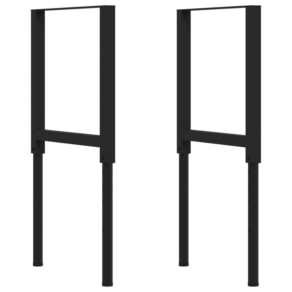 arbejdsbænk 100x60x(71,5-98) cm massivt egetræ rektangulær
