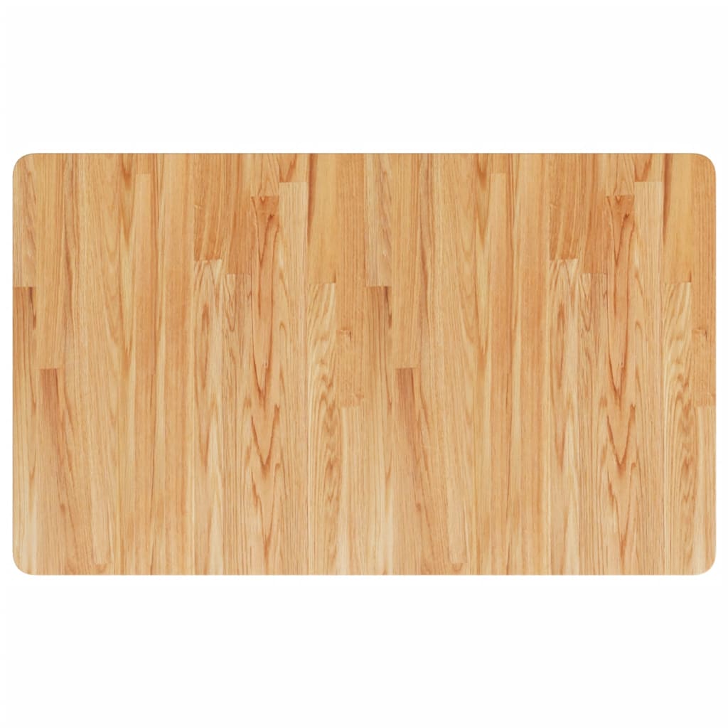 arbejdsbænk 100x60x(71,5-98) cm massivt egetræ rektangulær
