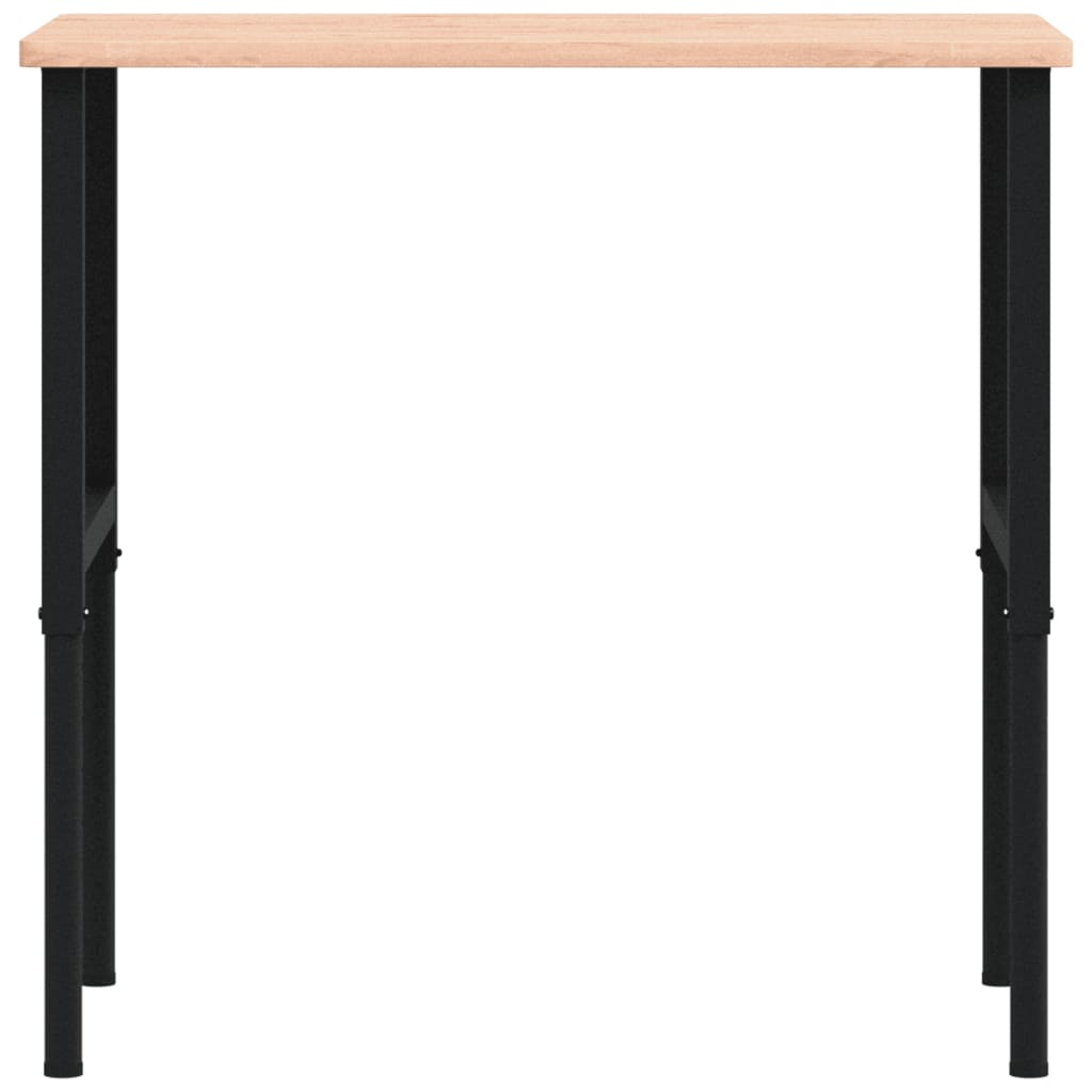 arbejdsbænk 100x60x(71,5-98) cm massivt bøgetræ rektangulær