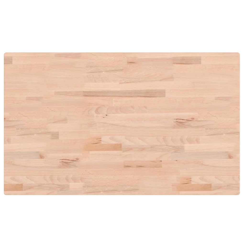 arbejdsbænk 100x60x(71,5-98) cm massivt bøgetræ rektangulær