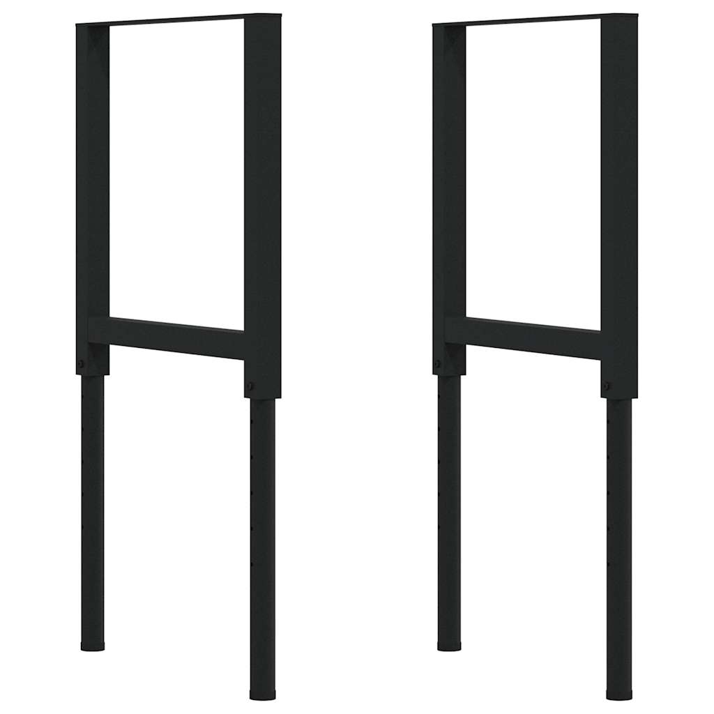Werkbank 100x60x(71,5-98) cm massive Eiche