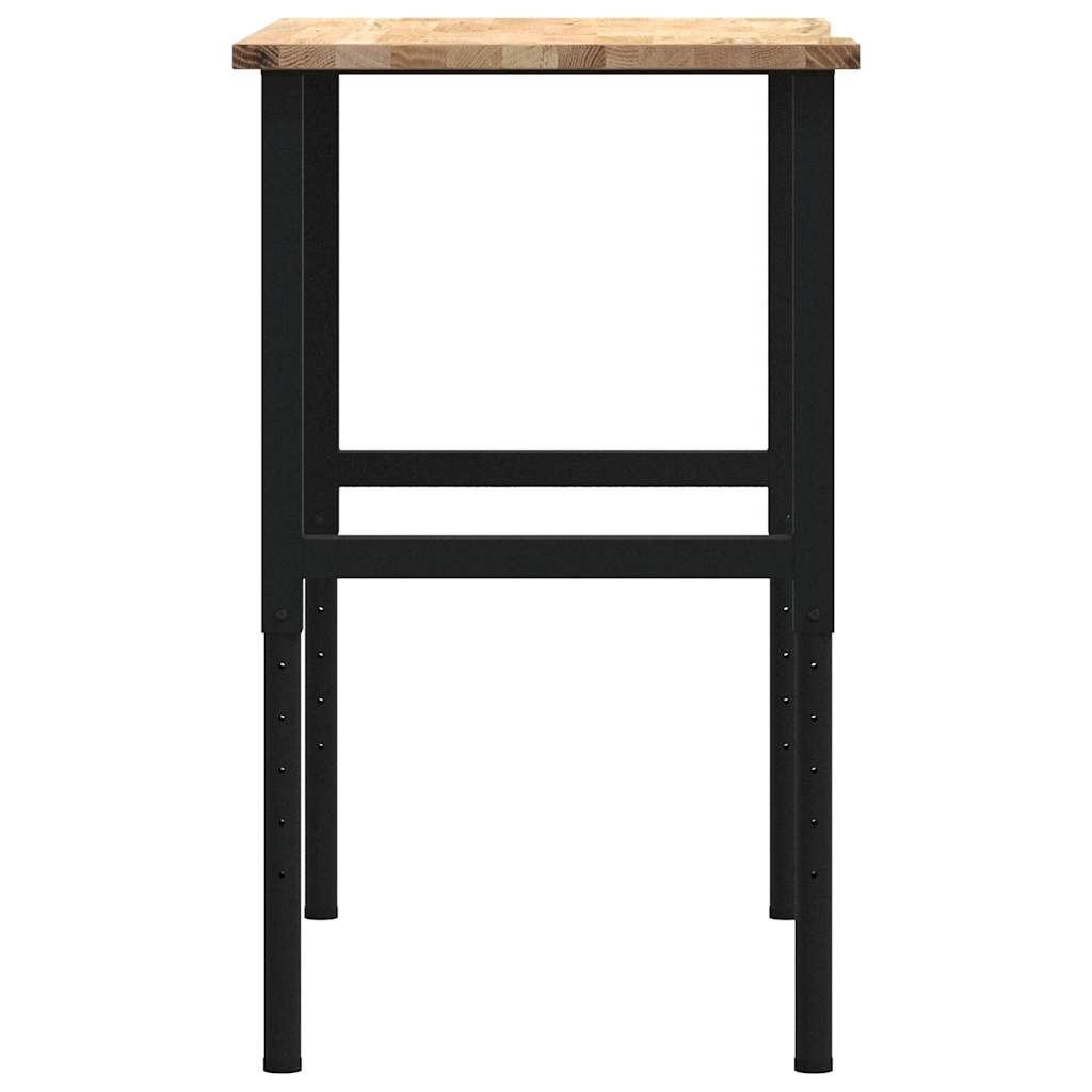 Werkbank 100x60x(71,5-98) cm massive Eiche