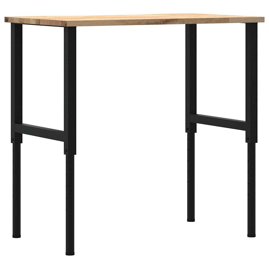 Werkbank 100x60x(71,5-98) cm massive Eiche
