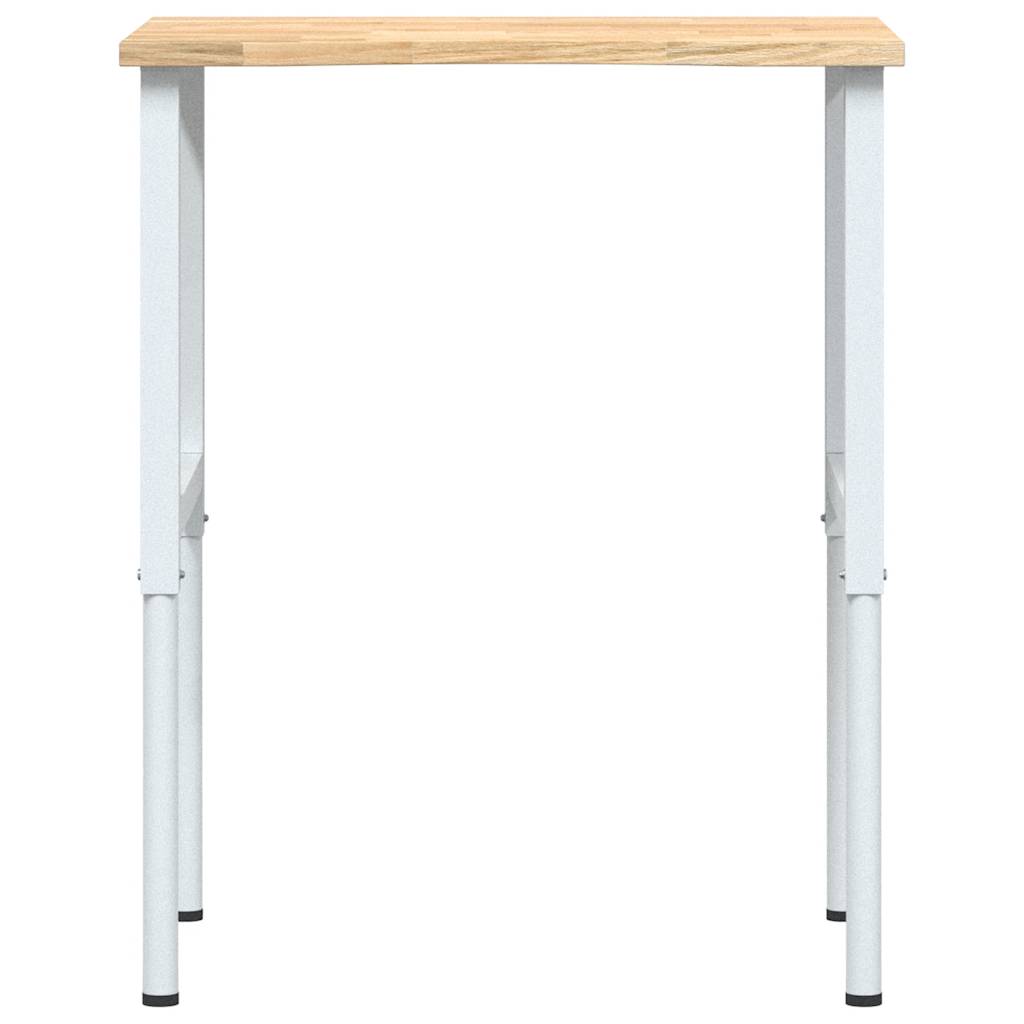 Werkbank 80x60x(71,5-98) cm massive Eiche