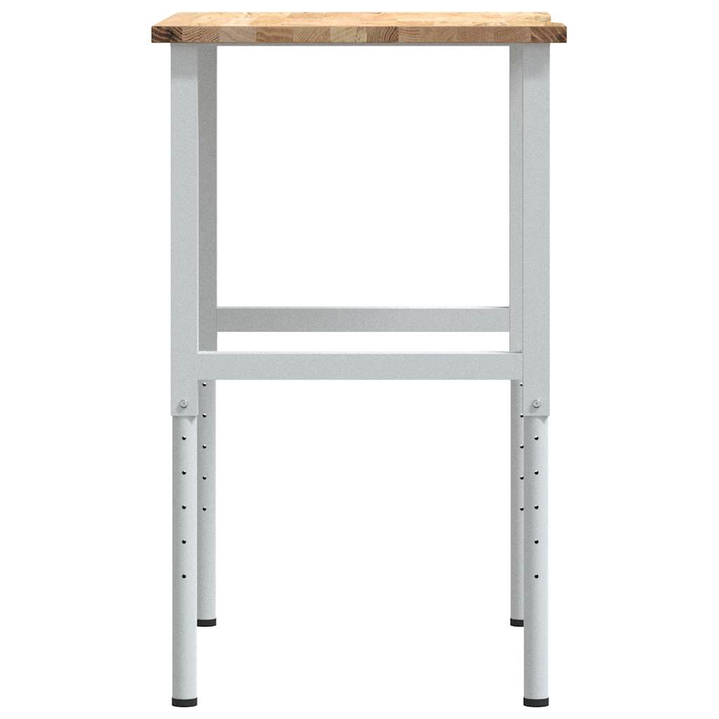 Werkbank 80x60x(71,5-98) cm massive Eiche