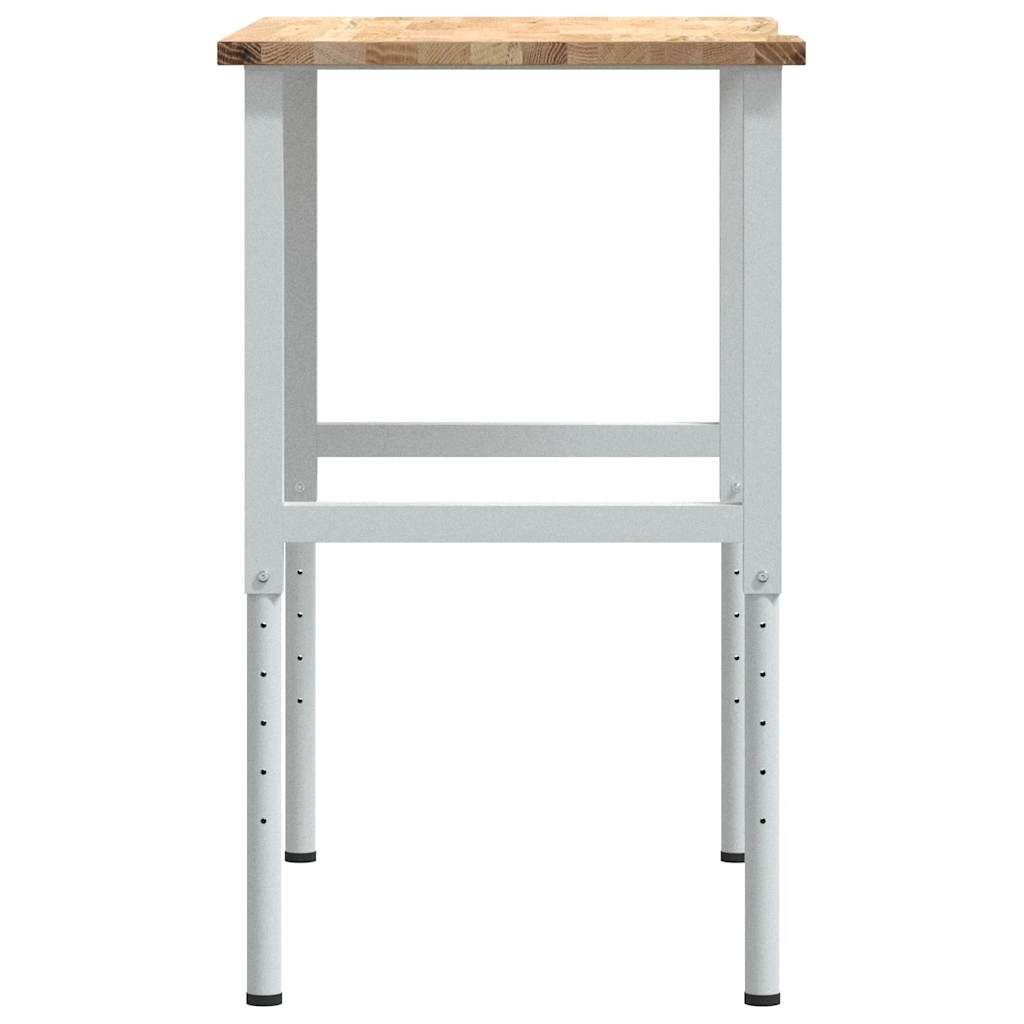 Werkbank 100x60x(71,5-98) cm massive Eiche