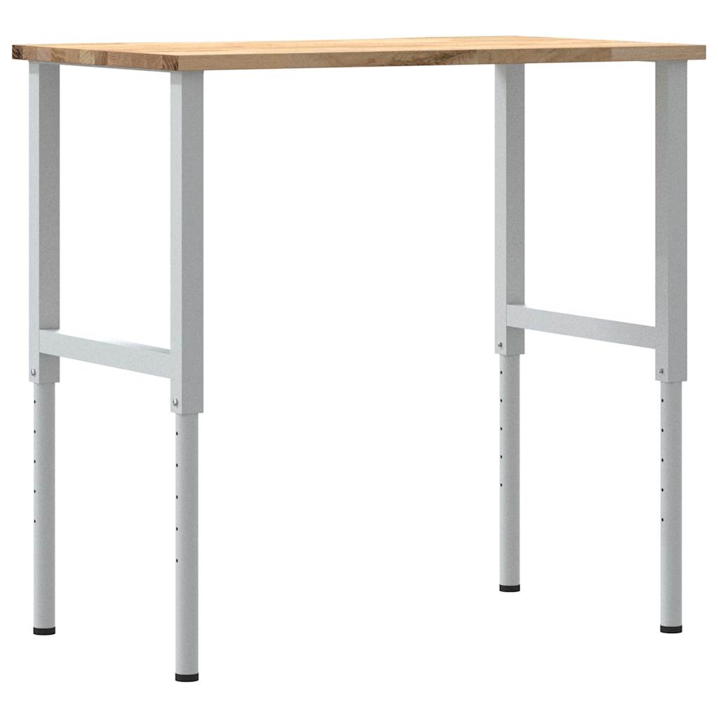 Werkbank 100x60x(71,5-98) cm massive Eiche