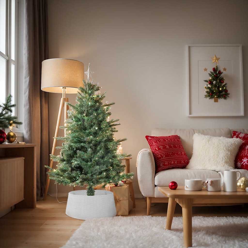 Abdeckung für Weihnachtsbaumsockel Ø65x23 cm Kunststoff weiß
