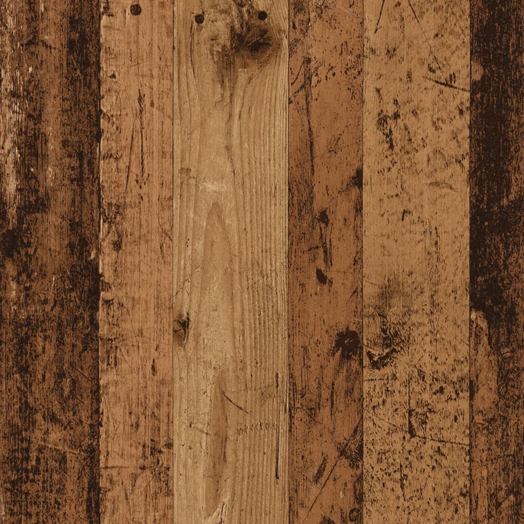 skærmstander 100x24x13 cm konstrueret træ antikt træ