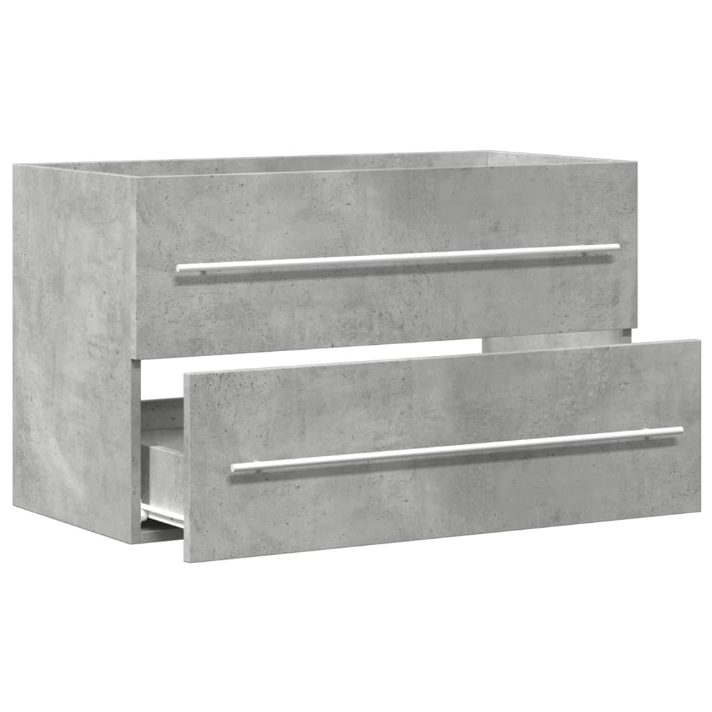 underskab til håndvask 80x38,5x48 cm konstrueret træ kunsttræ