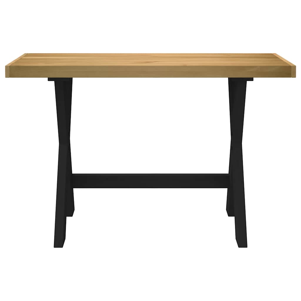 skrivebord NOAIN X-formede ben 120x50x75cm massivt træ fyrretræ