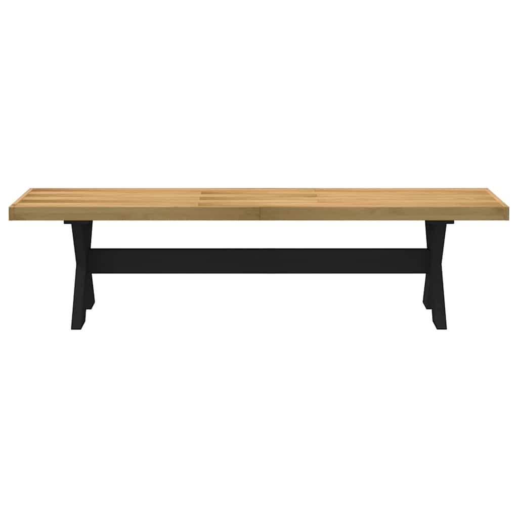 spisebænk NOAIN X-formede ben 180x40x45 cm massivt træ fyrretræ