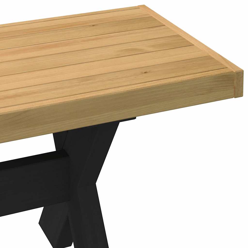 spisebænk NOAIN X-formede ben 180x40x45 cm massivt træ fyrretræ