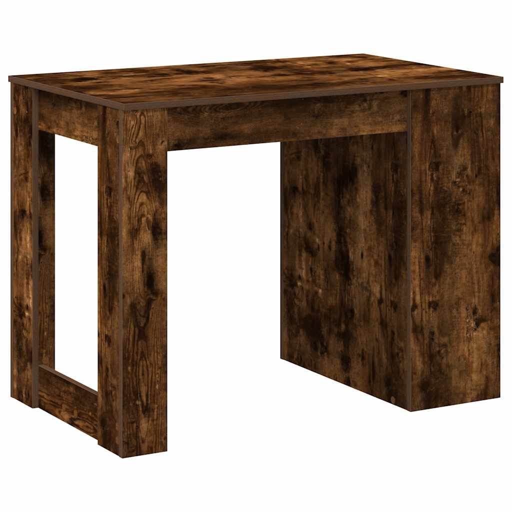 skrivebord med skuffe og hylde 102x62x77,5cm røget egetræsfarve