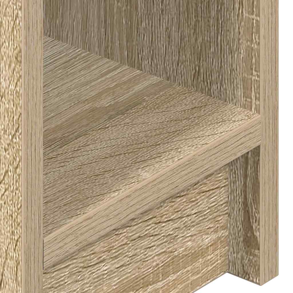 sengeborde med skuffe 2 stk. 20x36x60 cm sonoma-eg
