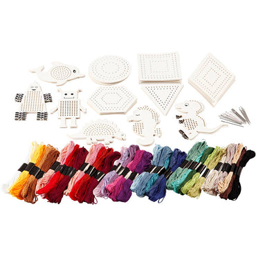 Broderifigurer med broderigarn