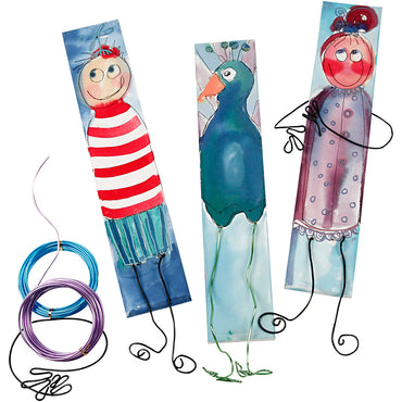 Lange lærreder med akvarel